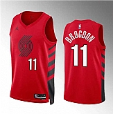 Men's Portland Trail Blazers #11 Malcolm Brogdon Red Statement Edition Stitched Jersey Dzhi,baseball caps,new era cap wholesale,wholesale hats